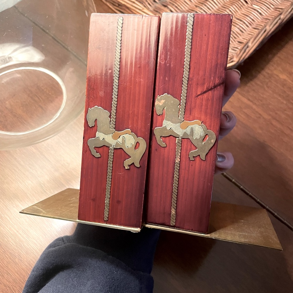 Vintage Willitts Designs Carousel Bookends